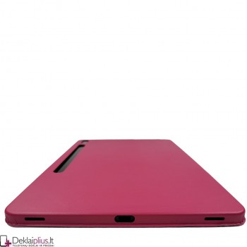 Dirbtinės odos atverčiamas dėklas - rausvas (Samsung Tab S7 Plus (T970/T976)/Tab S8 Plus (SM-X806) Dirbtinės odos atverčiamas dėklas - rausvas (Samsung Tab S7 Plus (T970/T976)/Tab S8 Plus (SM-X806)